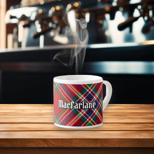 Clan MacFarlane Red Tartan Espresso Cup