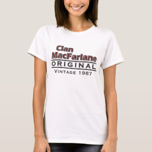 Clan MacFarlane Vintage Customise Your Birthyear T-Shirt