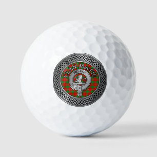 Clan MacFie Crest & Tartan Knot Golf Balls
