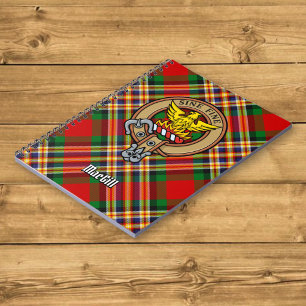 Clan MacGill Crest over Tartan Notebook