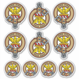 Clan MacGill Crest Sticker Set