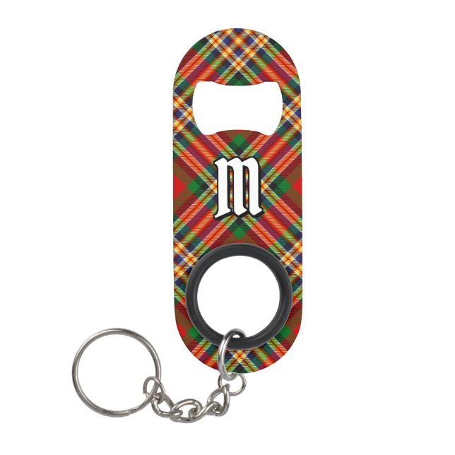 Clan MacGill Tartan Keychain Bottle Opener (Front)