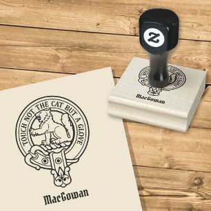 Clan MacGowan Crest Rubber Stamp