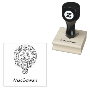Clan MacGowan Crest Rubber Stamp