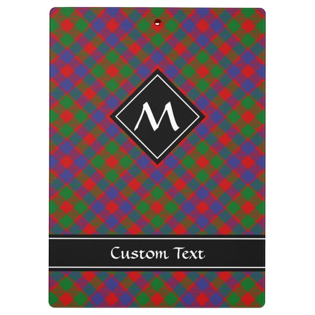 Clan MacGowan Tartan Clipboard (Back)