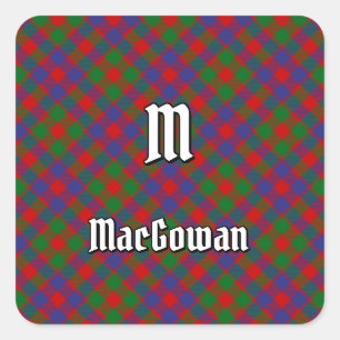 Clan MacGowan Tartan Square Sticker