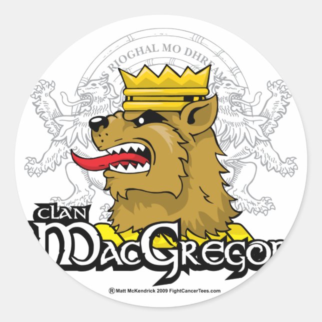 Clan MacGregor Classic Round Sticker (Front)