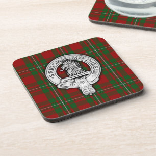 Clan MacGregor Crest & Tartan Coaster