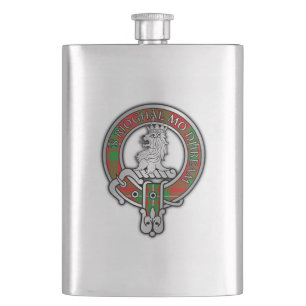 Clan MacGregor Crest & Tartan Flask