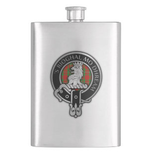 Clan MacGregor Crest & Tartan Flask