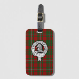 Clan MacGregor Crest & Tartan Luggage Tag