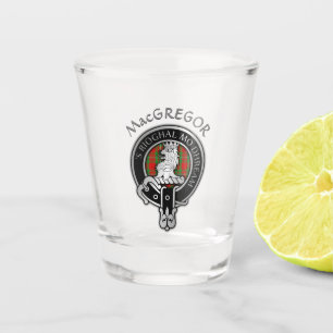 Clan MacGregor Crest & Tartan Shot Glass
