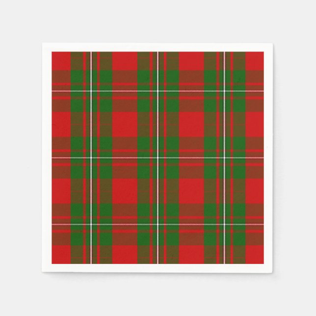 Clan MacGregor Tartan Napkin (Front)