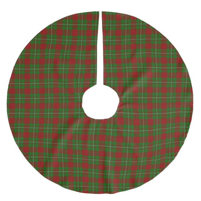 Clan MacGregor Tartan Plaid Brushed Polyester Tree Skirt (Front)