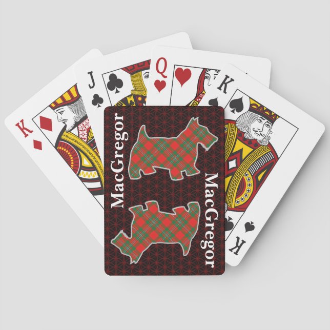Clan MacGregor Tartan Scottish Terrier Edition Playing Cards (Back)