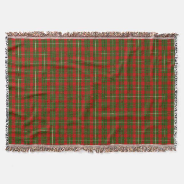 Clan MacGregor Tartan Throw Blanket (Front)