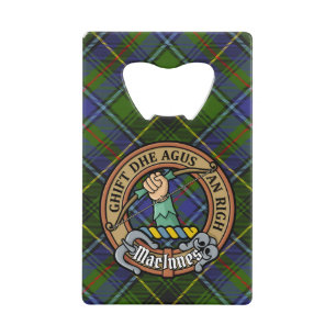 Clan MacInnes Crest over Tartan