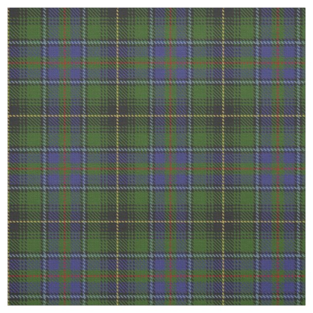 Clan MacInnes Scottish Tartan Plaid Fabric (Swatch)