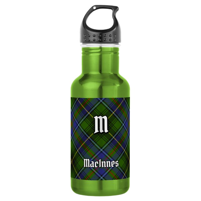 Clan MacInnes Tartan 532 Ml Water Bottle (Front)