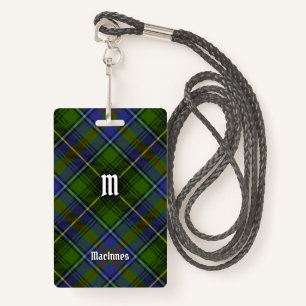 Clan MacInnes Tartan ID Badge
