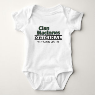 Clan MacInnes Vintage Customise Your Birthyear Baby Bodysuit