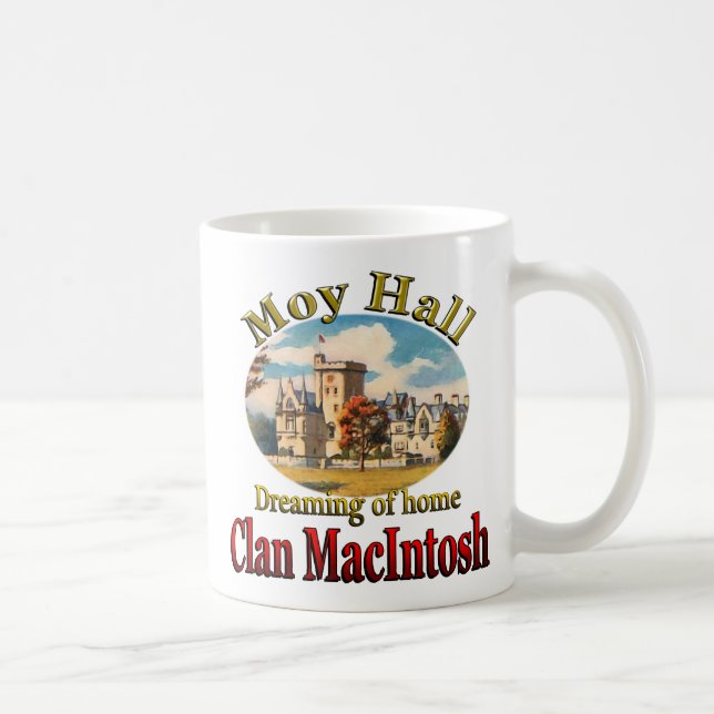 Clan MacIntosh Dreaming of Home Moy Hall Coffee Mug (Right)