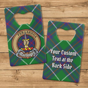 Clan MacIntyre Crest over Tartan