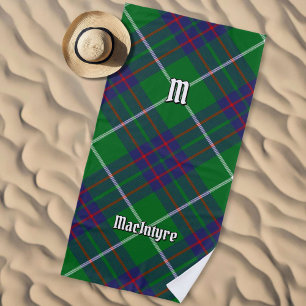 Clan MacIntyre Hunting Tartan Beach Towel