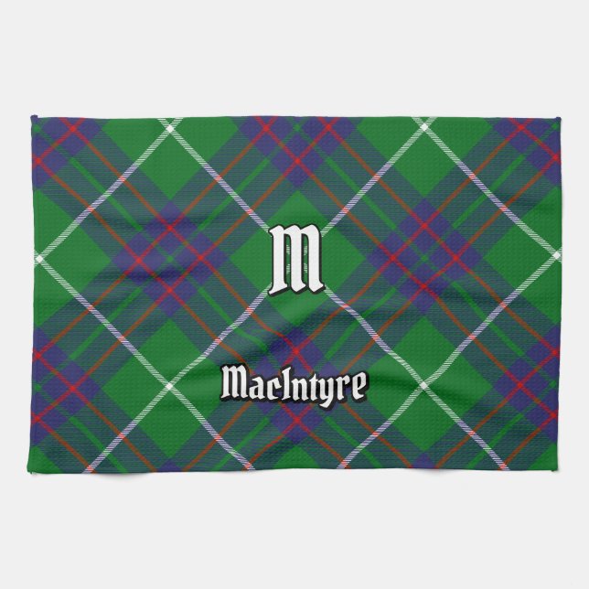 Clan MacIntyre Hunting Tartan Kitchen Towel (Horizontal)