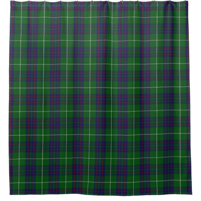 Clan MacIntyre Scottish Heritage Tartan Shower Curtain (Front)