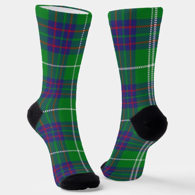Clan MacIntyre Tartan  Socks (Angled)