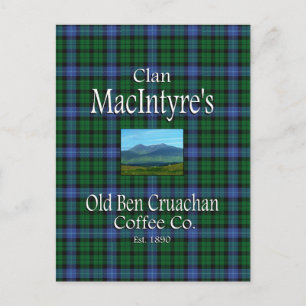 Clan MacIntyre's Old Ben Cruachan Coffee Co. Postcard