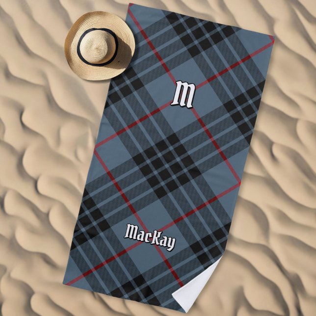 Clan MacKay Blue Tartan Beach Towel (Creator Uploaded)