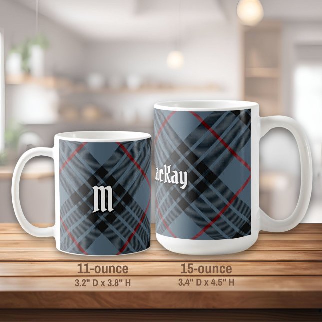 Clan MacKay Blue Tartan Coffee Mug (Creator Uploaded)