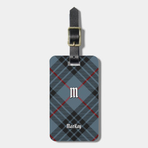 Clan MacKay Blue Tartan Luggage Tag