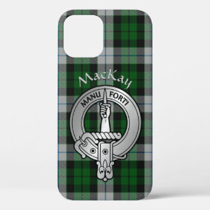 Clan MacKay Crest & Dress Tartan iPhone 12 Case