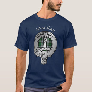Clan MacKay Crest & Dress Tartan T-Shirt