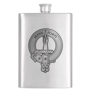 Clan MacKay Crest Hip Flask