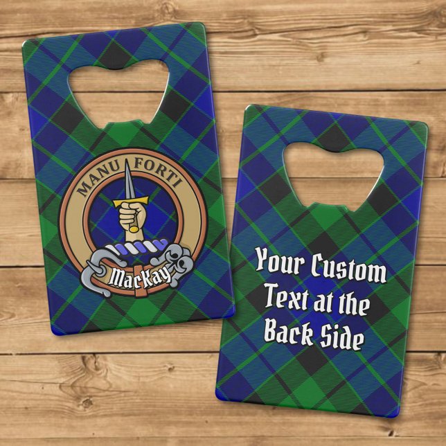 Clan MacKay Crest over Tartan (Creator Uploaded)