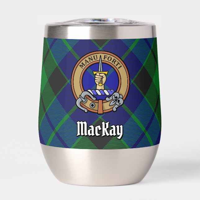 Clan MacKay Crest over Tartan (Front)