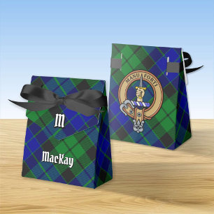 Clan MacKay Crest over Tartan Favour Box