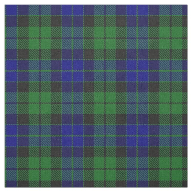 Clan MacKay Scottish Tartan Plaid Fabric (Swatch)