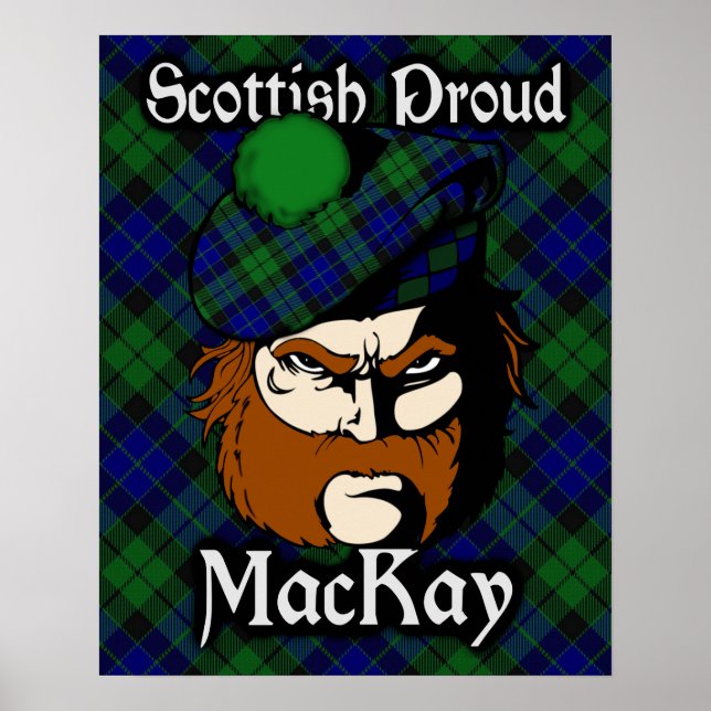 Clan MacKay Scottish Tartan Poster (Front)