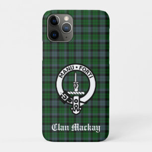 Clan Mackay Tartan and Crest Badge Case-Mate iPhone Case