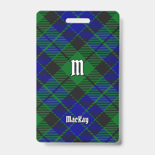 Clan MacKay Tartan ID Badge