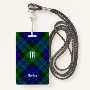 Clan MacKay Tartan ID Badge