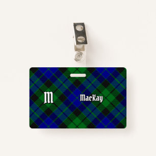 Clan MacKay Tartan ID Badge
