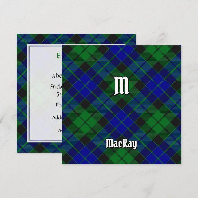 Clan MacKay Tartan Invitation (Front/Back)