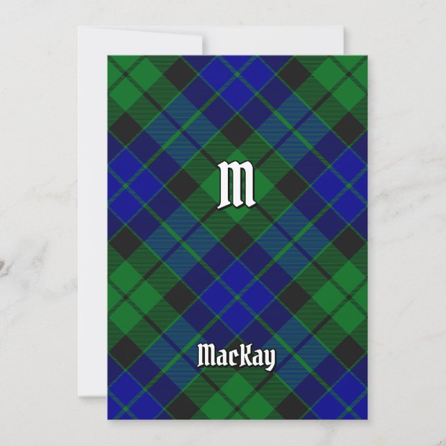 Clan MacKay Tartan Invitation (Front)