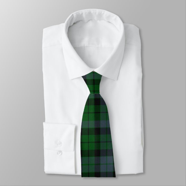 Clan Mackay Tartan Tie (Tied)